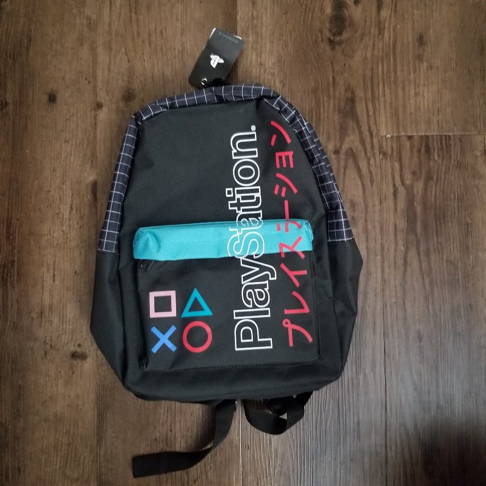 Sony Playstation 16.5" Kanji Color Block Laptop with media section inside.